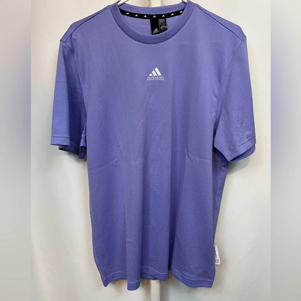 NWT. Men’s Adidas Light Purple Graphic Tee Small